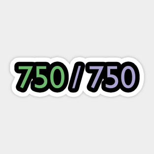 750 / 750 Sticker